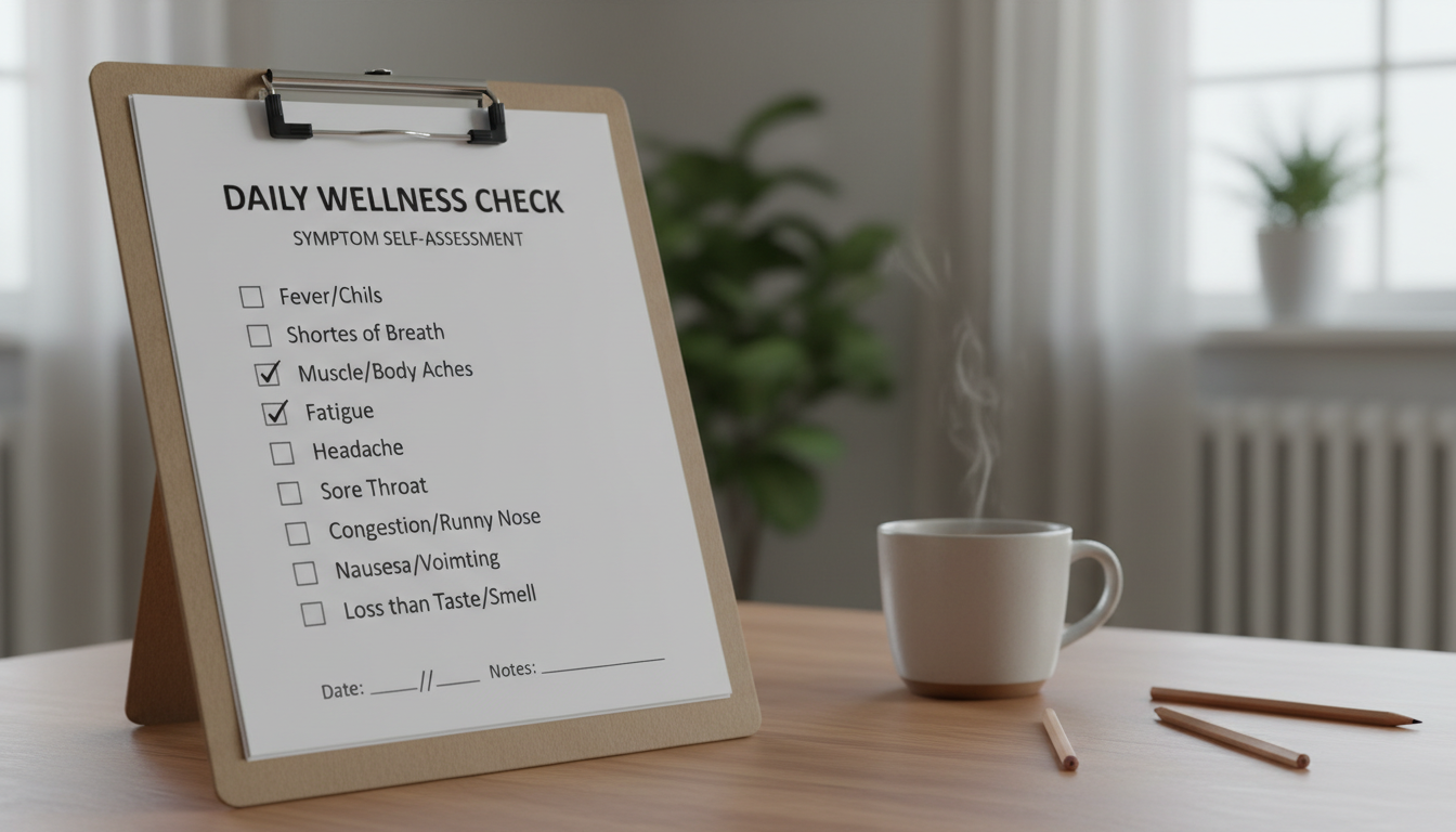 림프암 증상 체크리스트를 나타낸 이미지